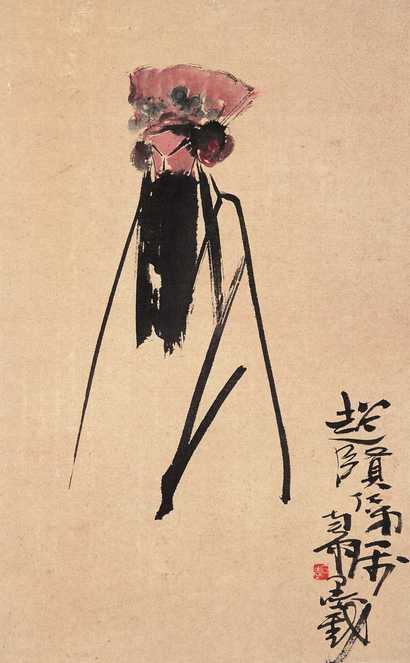 陈子庄 戏曲人物 立轴